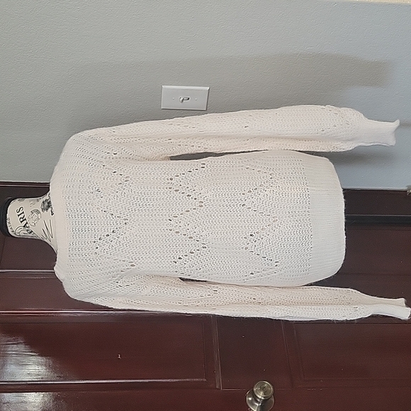 ABERCROMBIE open weave crewneck sweater size extra large - Picture 4 of 5